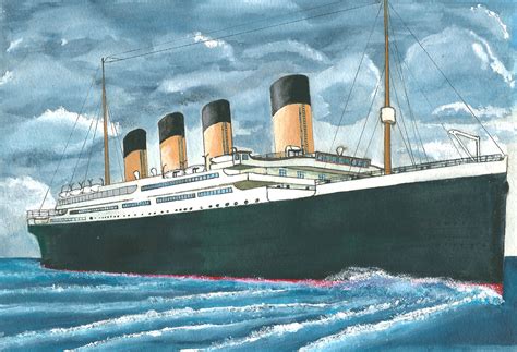 Titanic Painting By Lusitania25 On Deviantart