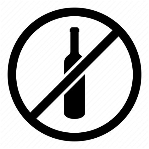 Bottle, glass, no alcohol, no alcohol allowed, no drinking ...