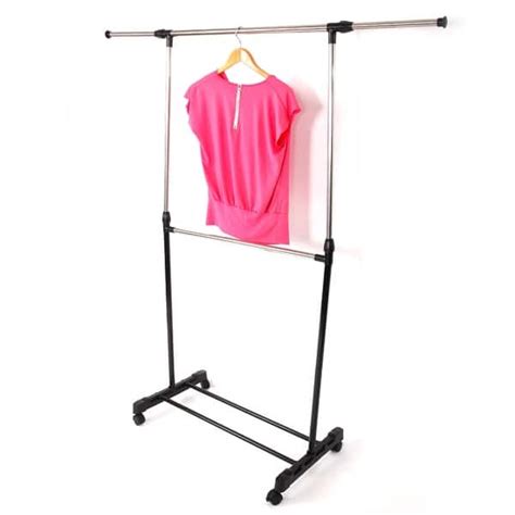 Single Bar Horizontal Stretching Stand Clothes Rack Garment Racks Bed