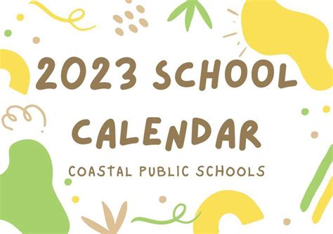 2023 South African Public School Calendar Coastal Etsy School