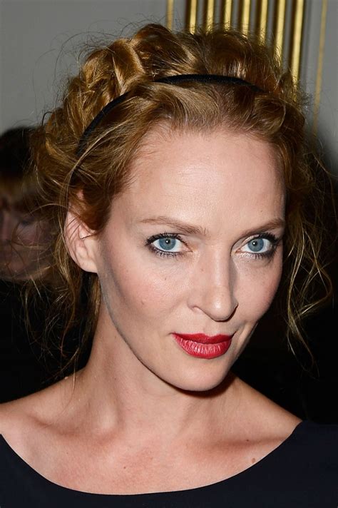 hello gorgeous hair idea you must see uma thurman s sexy twisty updo glamour