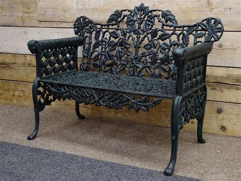 Victorian Style Ornate Cast Iron Garden Bench H88cm W100cm The