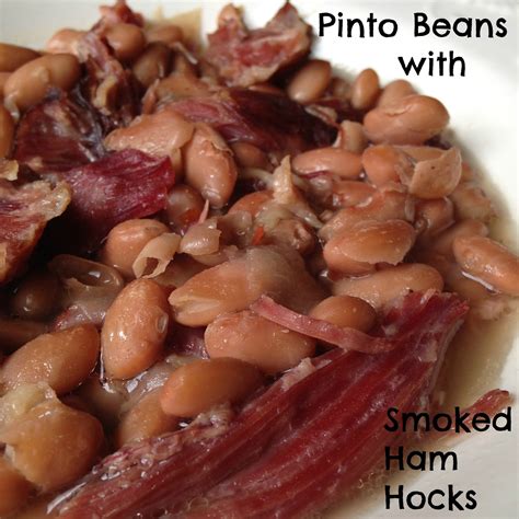 The ham still is super tender and just as delicious. Turnips 2 Tangerines: Pinto Beans with Smoked Ham Hocks {Slow Cooker}