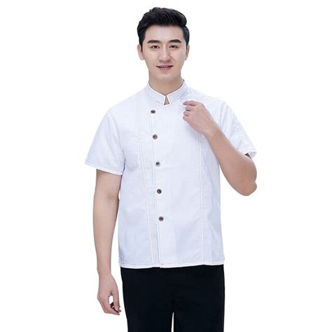 Bakery Pastry Chef Cook Wear Chef Uniforms Jacket Short Sleeved Hotel