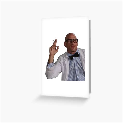 Johnny Sins Evil Smoking Scientist Doctor Funny Greeting Card For