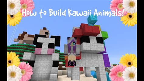 Minecraft Pc How To Build Kawaiicute Animals In Minecraft ♡ Youtube