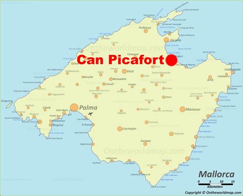 Can Picafort Location On The Majorca Map Ontheworldmap