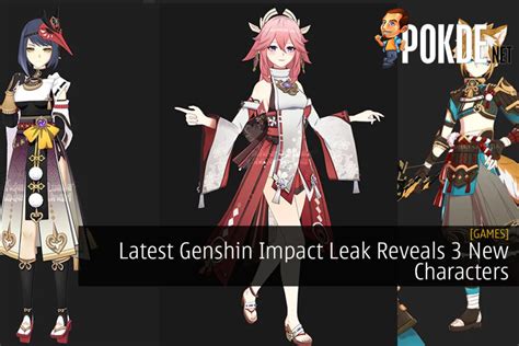Latest Genshin Impact Leak Reveals 3 New Characters Yae Sara Gorou