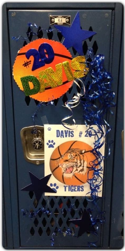 22 diy locker decorating ideas + organizing tricks. Locker Room Decoration - Basketball D Davis ~ 7th Grade ...