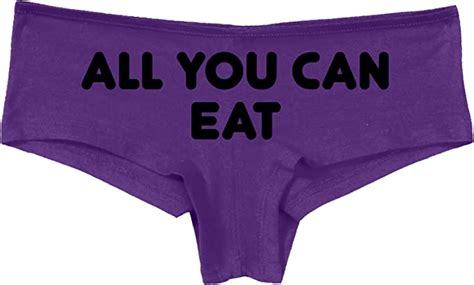 Knaughty Knickers All You Can Eat Give The Hint It Aint Gonna Lick Itself Purple Negro L