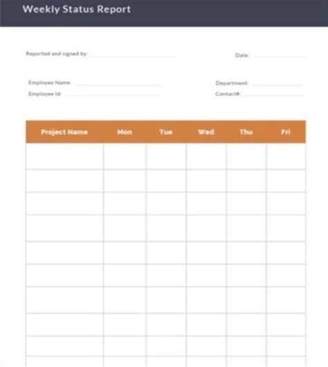 Excel Format Weekly Project Status Report Template Excel Mavieetlereve
