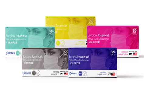 Coloured Surgical Face Mask Respack
