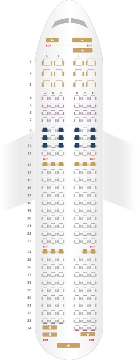 Lufthansa Airbus A321 Seat Map