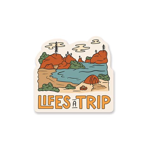 Lifes A Trip Sticker Spruce Collective