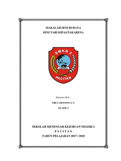 Perjalanan dan bentuk seni tari di indonesia sangat terkait dengan perkembangan kehidupan masyarakatnya. Makalah Tari Pakarena