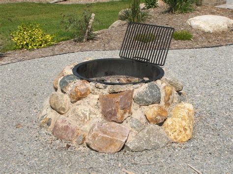 Outdoor Rock Fire Pit Fireplace Design Ideas Homemade Fire Pit
