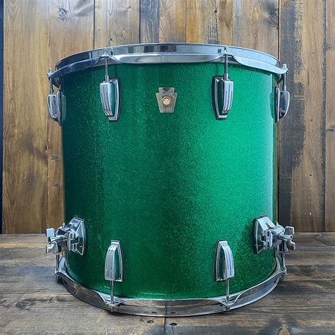 Ludwig 18 Classic Maple Green Sparkle Reverb Uk