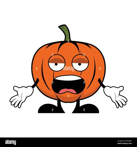 Illustration Of Angry Pumpkin Cartoon Stock Vector Image And Art Alamy