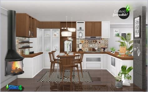 Tons of sims 4 content to download. EVVIVA kitchen (P) at SIMcredible! Designs 4 » Sims 4 Updates