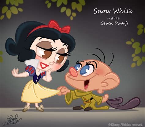Snow White And Dopey Snow White And The Seven Dwarfs Fan Art