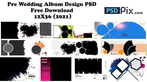Pre Wedding Album Design Psd Free Download 12x36 2021 Psdpixcom