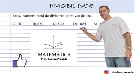 PROFMAT 2012 O número total de divisores positivos de10 YouTube