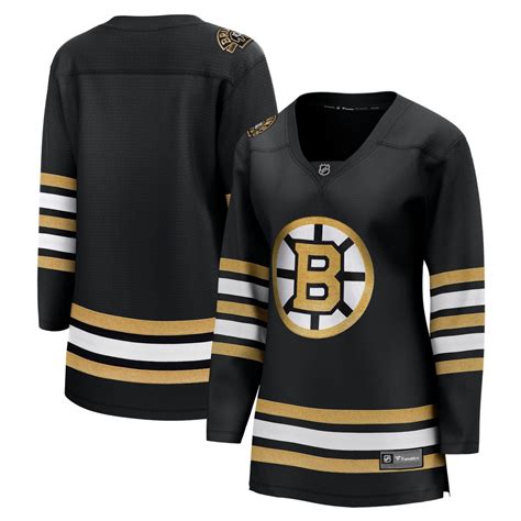 Womens Fanatics Branded Black Boston Bruins 100th Anniversary Premier