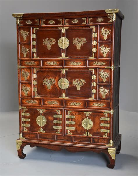 century  tier korean elm cabinet antiques atlas