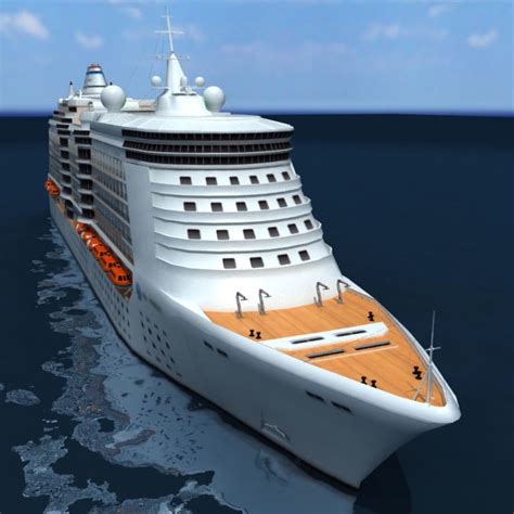 Cruise Ship 3d Model