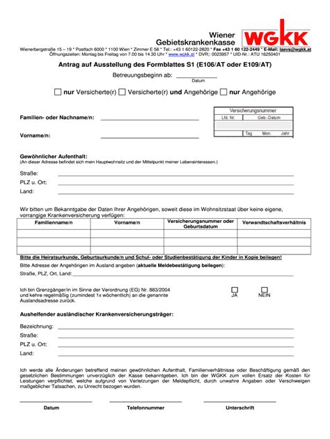 Wgkk E106 2020 2021 Fill And Sign Printable Template Online Us