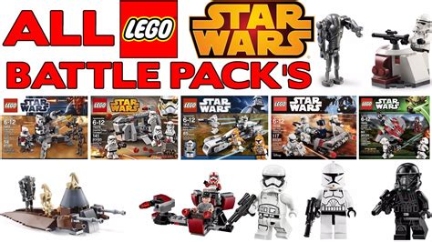 All Lego Star Wars Battle Packs Ever Made As Of 2017 Youtube