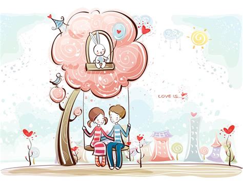 Bacotan Si Dilacious Cute Animated Couple Cartoon ~ ‿
