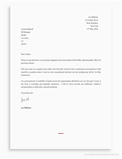 How To Write A Resignation Letter With Examples How To Write A