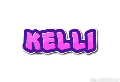 Kelli Лого Бесплатный инструмент для дизайна имени от Flaming Text