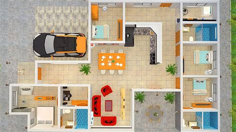 Plano De Casa De 4 Dormitorios Y 150m2