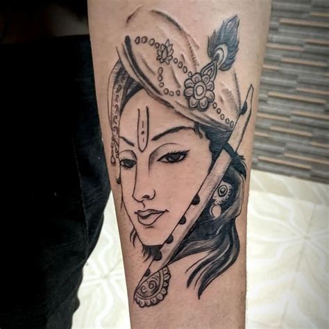 Krishna Face Tattoo Mor Pankh Tattoo Mehndi Tattoo Get A Tattoo Ink