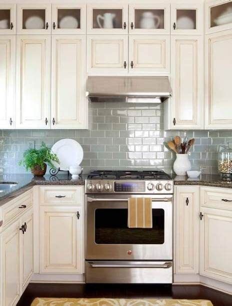 Best Kitchen Backsplash Cream Cabinets Subway Tiles Ideas Colorful