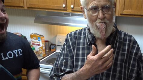 grandpa eats raw meat youtube