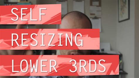 Self Resizing Lower 3rds - Adobe After Effects tutorial | Adobe after effects tutorials, After 