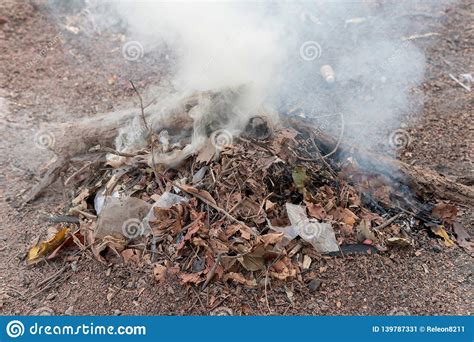 This is despite the ban on open burning in several states. Plastic Waste And Rubbish Open Burning Stock Image - Image ...