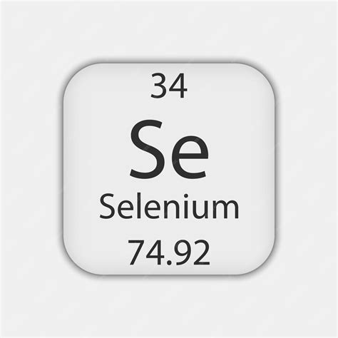 Premium Vector Selenium Symbol Chemical Element Of The Periodic Table