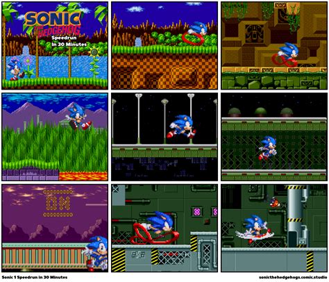 Sonic 1 Speedrun in 30 Minutes - Comic Studio