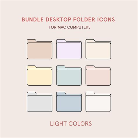 Boho Macbook Folder Icons Boho Color Palette Aesthetic