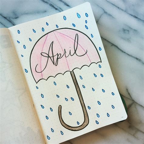 April Cover Page Bulletjournal