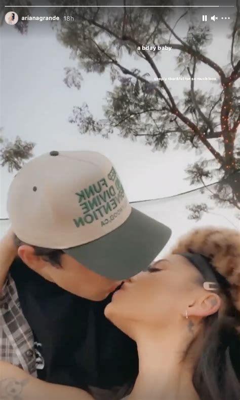 Ariana Grande Posts Video Kissing Husband Dalton Gomez