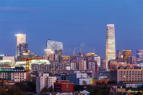 Night At Beijing Stock Photo Image Of Color Financial 43674014