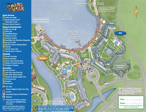 Disney S Boardwalk Resort Map Wdwinfo Com