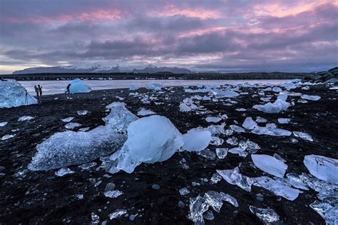 2016 08 Sunset On The Icebergs Jökulsárlón Iceland