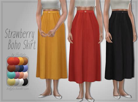 Maxi Skirts Custom Content You Need In The Sims 4 — Snootysims