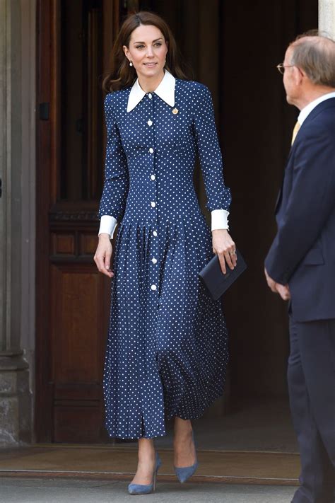 Did Kate Middletons Blue Polka Dot Dress Break Royal Protocol